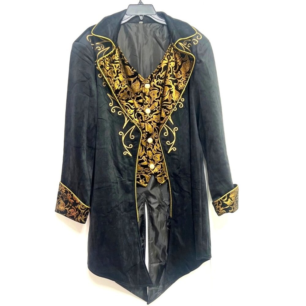 Medieval Gothic Victorian  Coat Men Steampunk Victorian Tailcoat Jacket Size XXL